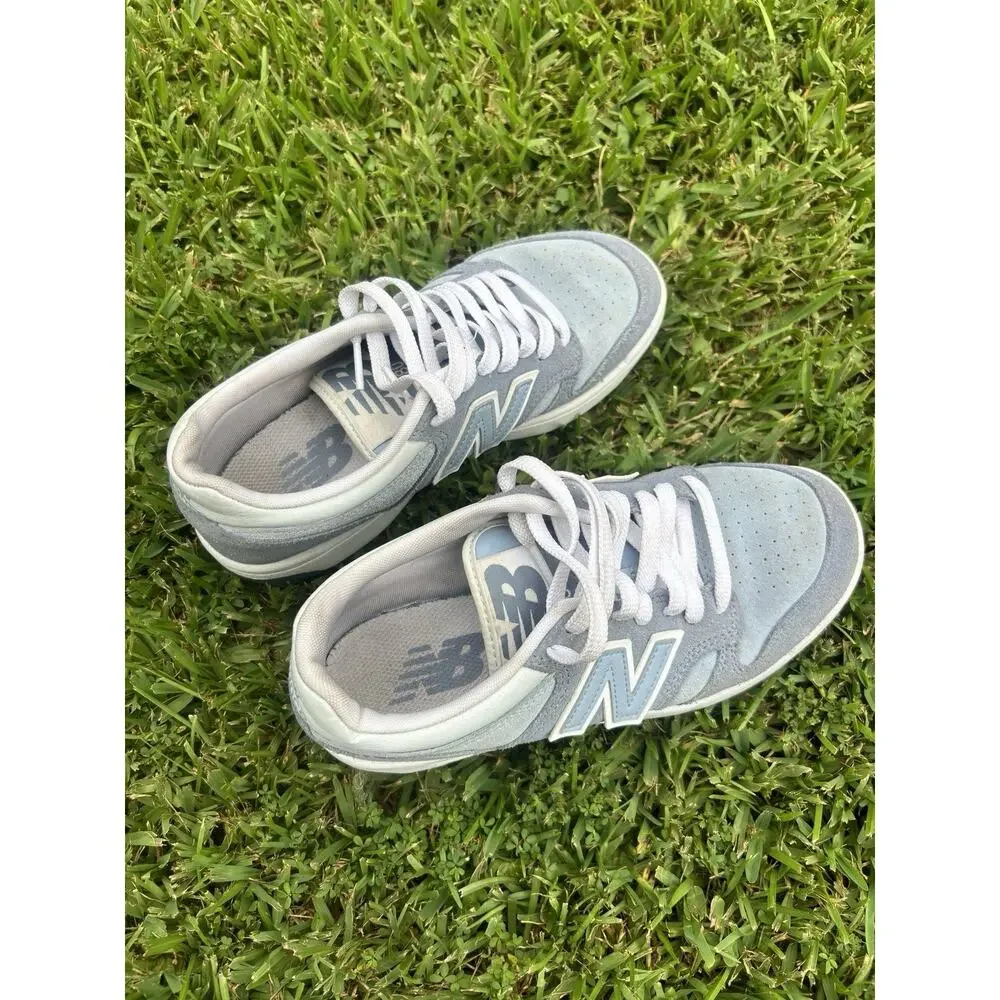 Size 6.5 Men’s New Balance BB480 Tennis Shoes Sneakers Women’s Size 8 Green Grey